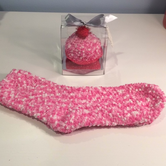 Galentine /Valentine Red or Pink Marble Cake Socks - Picture 6 of 7